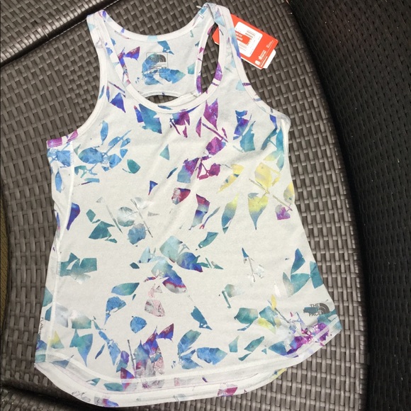 NWT The North Face Shade Me Leaf Print Tank - Picture 5 of 7